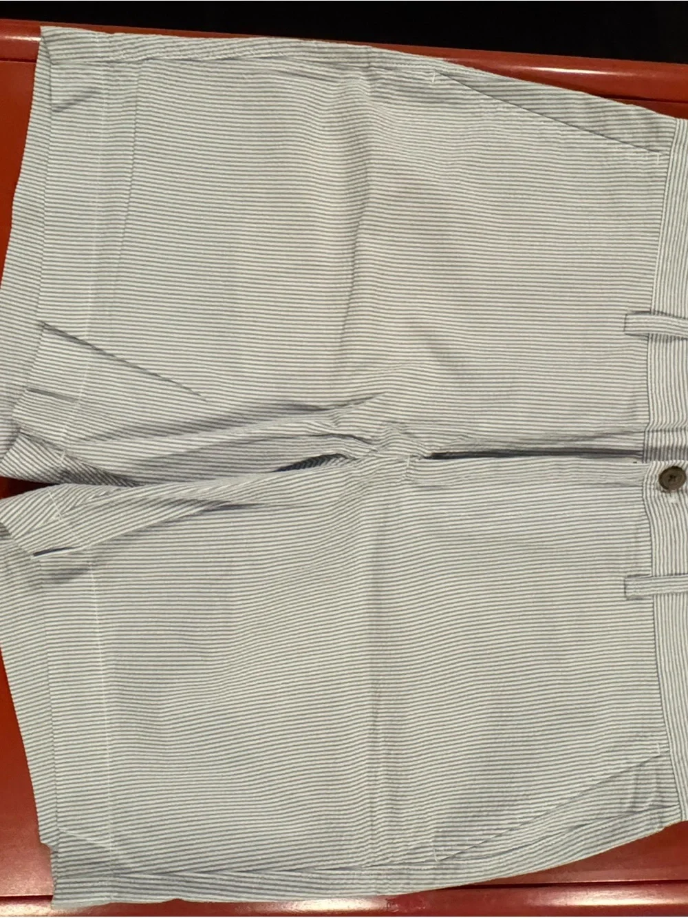 J. Crew Light Blue Seersucker Flat-Front Shorts